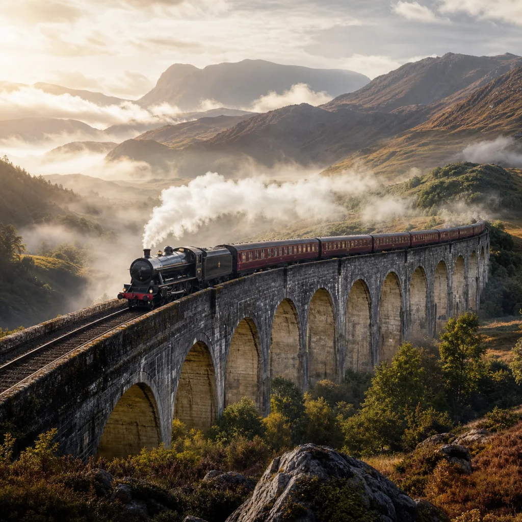 A luxury rail journey and four-night Highland stay